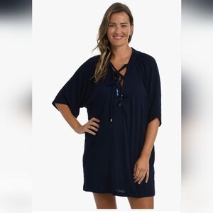 24th & Ocean Dark Blue Swim Cover-Up